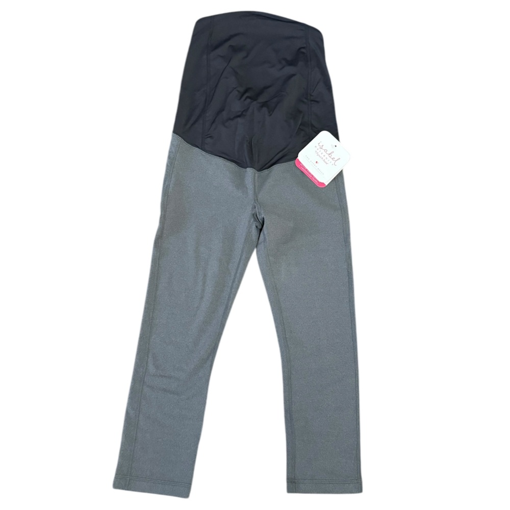 Isabel Maternity Active Capri + Crossover Panel Maternity Leggings | Size: XS